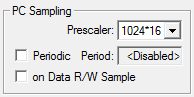 Cortex-M Target Driver Setup - PC Sampling